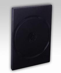 Plastová krabička na 2 DVD 14mm, černá - 1