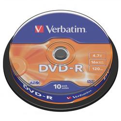 Verbatim DVD-R, DataLife PLUS, 10-pack, spindle